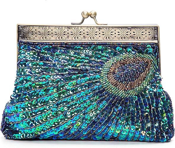 teal clutch purse
