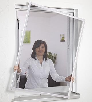 Culex 100010101-VH Fensterfliegengitter Basic 80x100cm weiß
