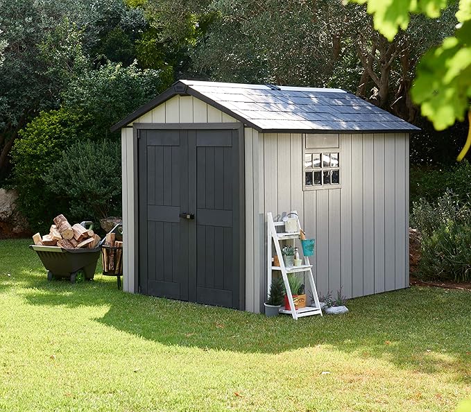 Caseta cobertizo de resina jardin keter factor 6x6 | Cobertizo