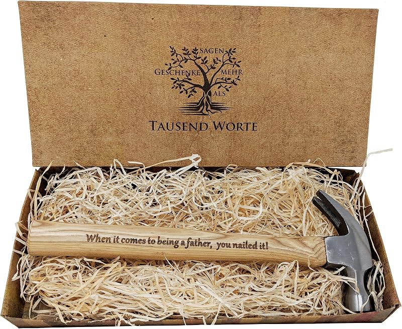 a thousand words Engraved Hammer Dad Gift - "Build My Life" "Father You Nailed