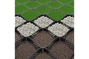 VIVOSUN 2’’ Depth Ground Grid, 9x17 ft, High-Density HDPE Geo Cell, 1885 lbs per sq ft Load, Foldable & Tensile, Easy Install