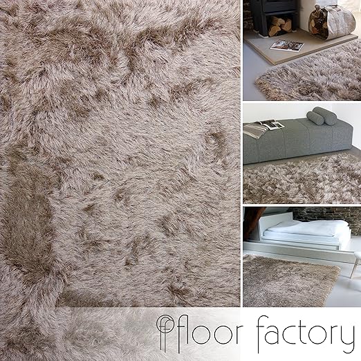 title=Tappeto Shaggy pelo lungo Prestige marrone chiaro 120x170 cm- tappeto morbido