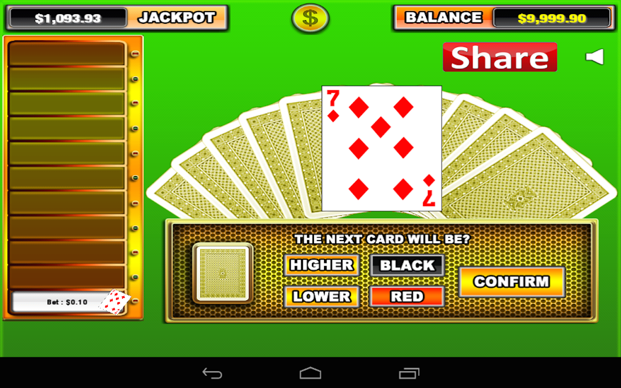 Lucky Luck 777 Poker Free Card for Android
