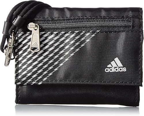 Amazon アディダス 財布 ひも付 2つ折り 01ブラック Adidas アディダス 財布