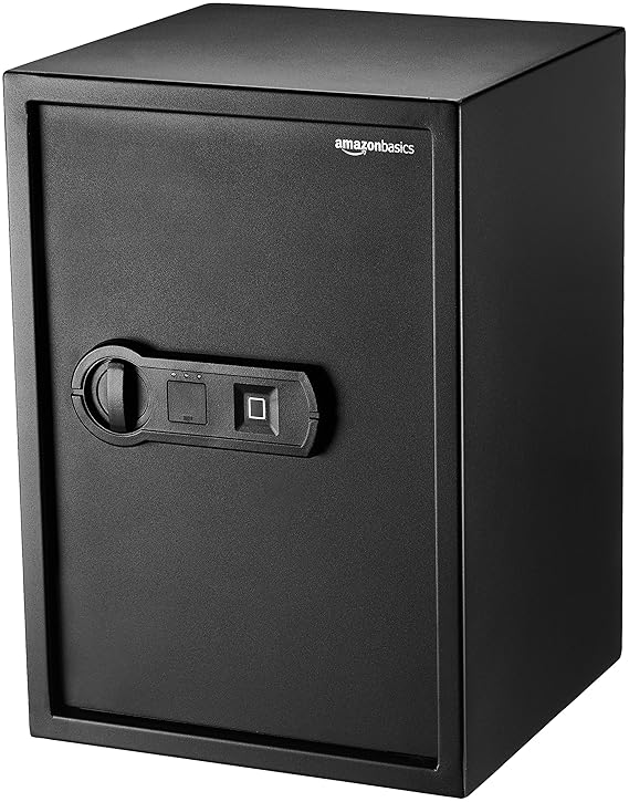 AmazonBasics - Biometrischer Tresor mit Fingerabdruck-Verschlusssystem, 50 l