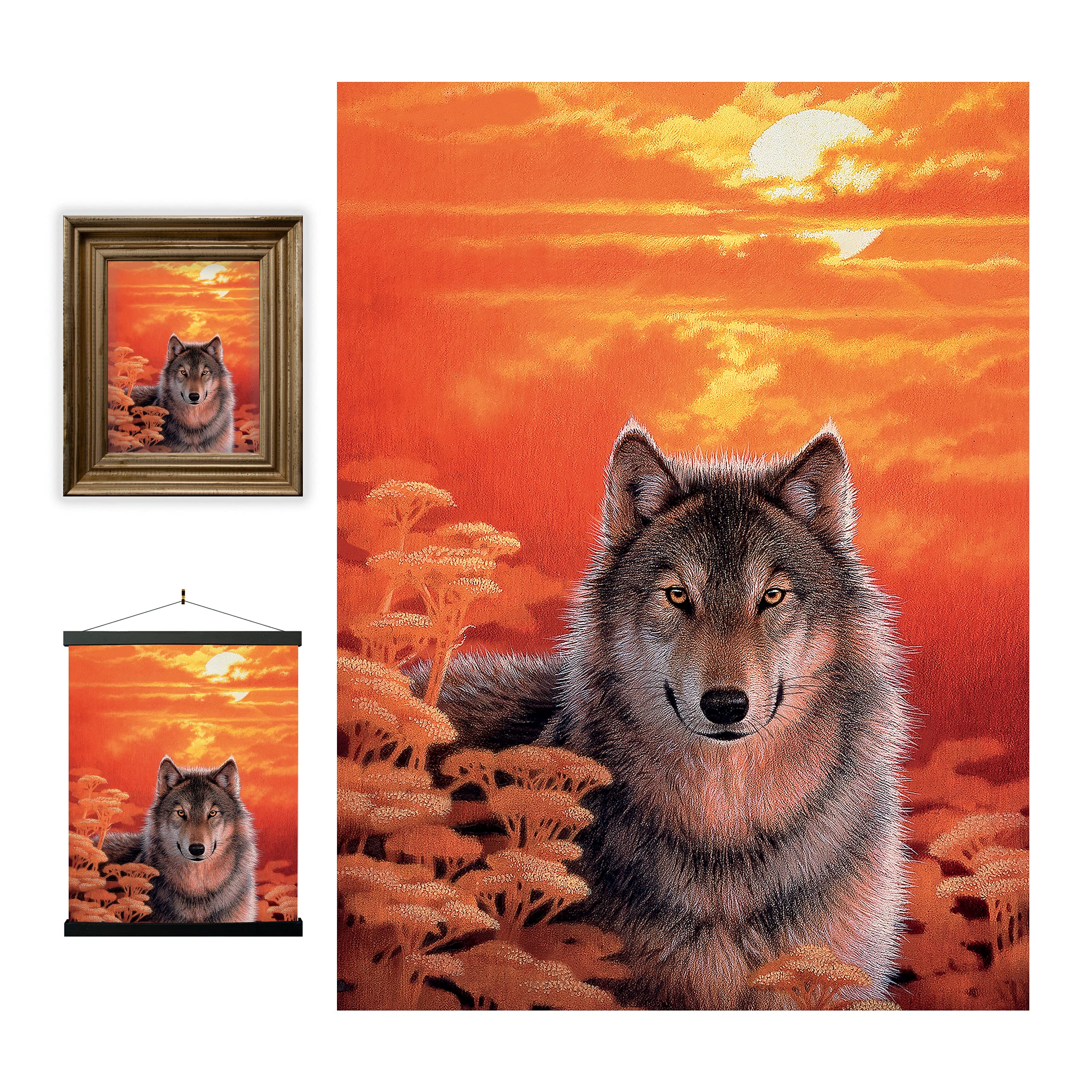 3D LiveLife Lenticular Wall Art Prints - Gaze from Deluxebase. Unframed 3D Wolf Poster. A perfect wall filler. Original artwork licensed from renowned artist, Joh Naito