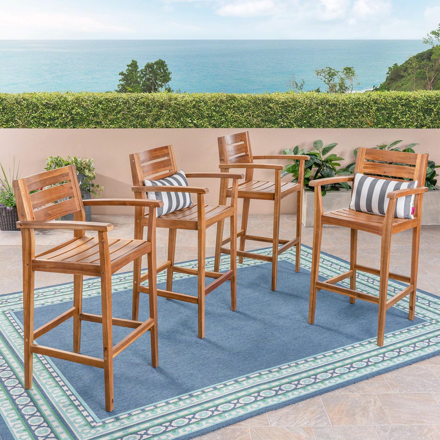Best Bar Stool Dining Set Outdoor Teak