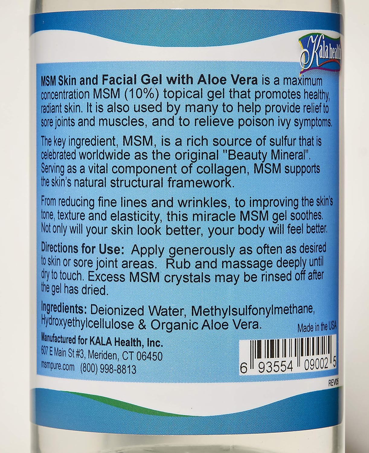 MSMPure Max Strength Skin and Facial MSM Gel with Aloe, 8oz, Preservative Free Formula for Soft Smooth Healthy Glowing Skin - Image 3