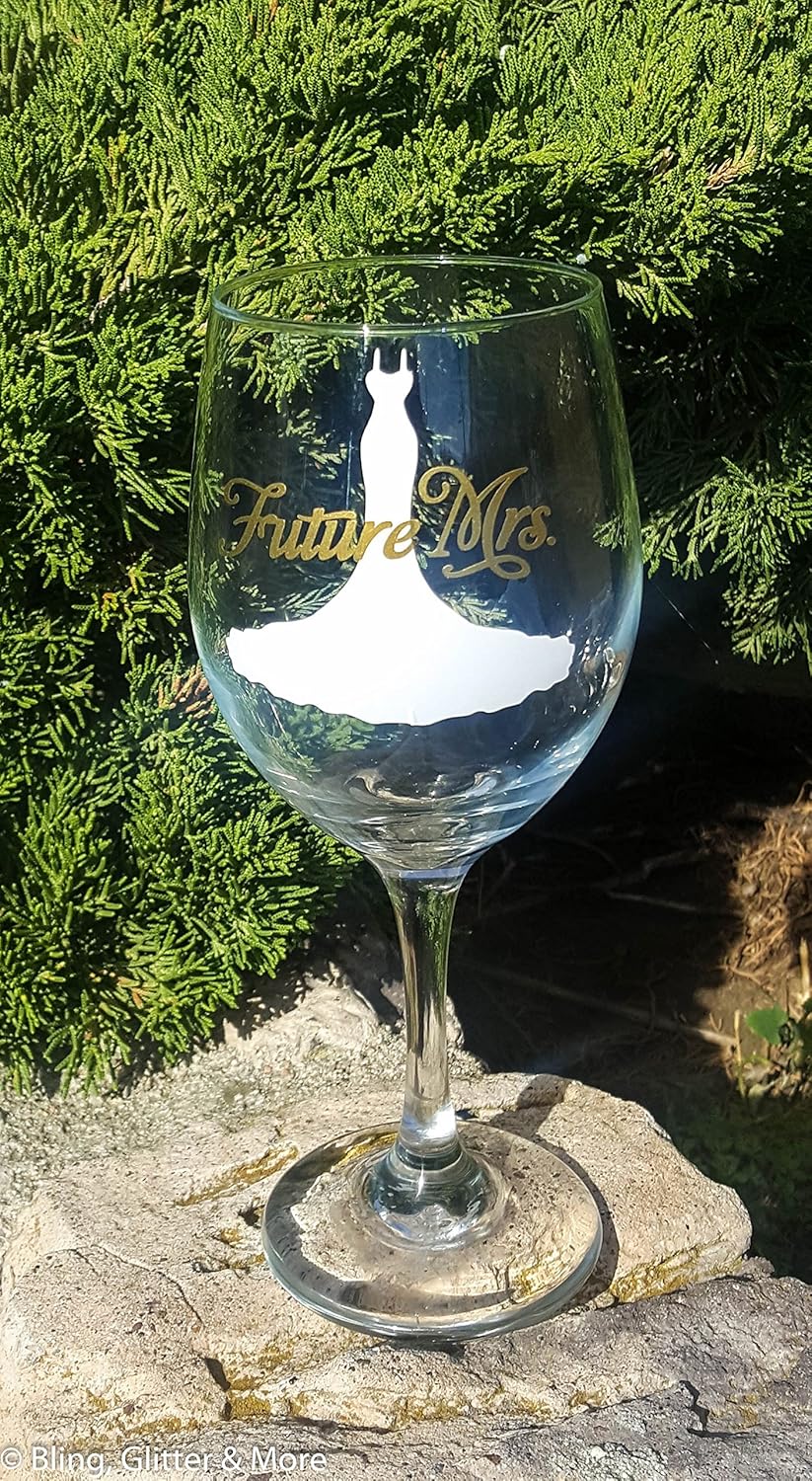 Future Mrs Wine Glass 20 0z Bridal Shower Present Handmade