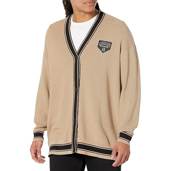 トップス ARMANI EXCHANGE knit hoodie/cardigan A|X Armani Exchange Men Recycled Linen Zip Up Hooded Knit