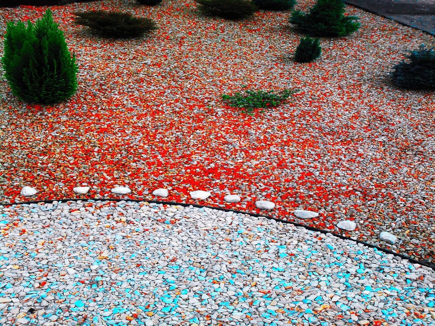 - Bordes de césped Flexibles Bordes de plástico Clavijas de fijación de