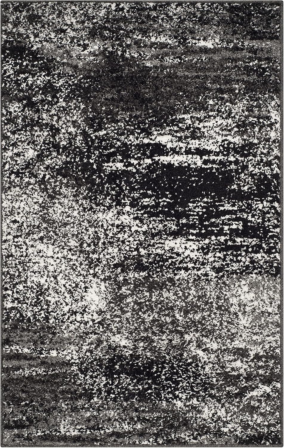 safavieh adirondack area rug on Amazon Com Safavieh Adirondack Collection Adr112a Modern Abstract Non Shedding Stain Resistant Living Room Bedroom Accent Rug 2 6 X 4 Silver Black Furniture Decor