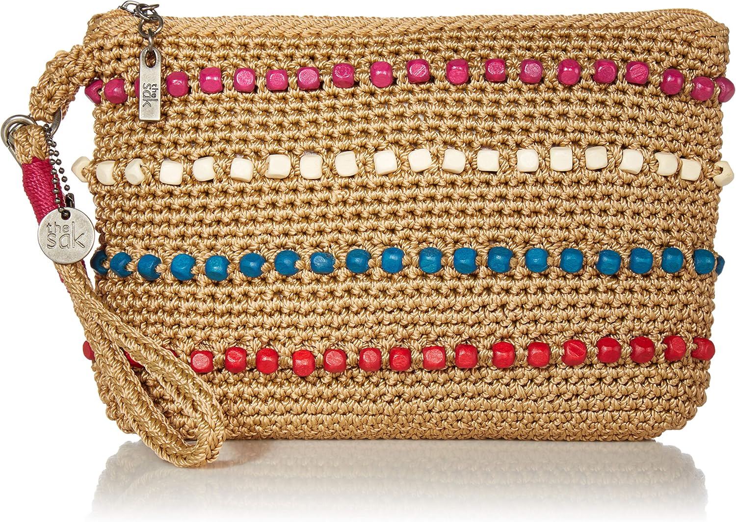 the sak crochet wristlet