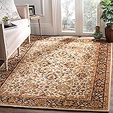 SAFAVIEH Persian Legend Collection Area Rug - 6' x 9', Ivory & Black, Handmade Traditional Wool, Ideal for High Traffic Areas