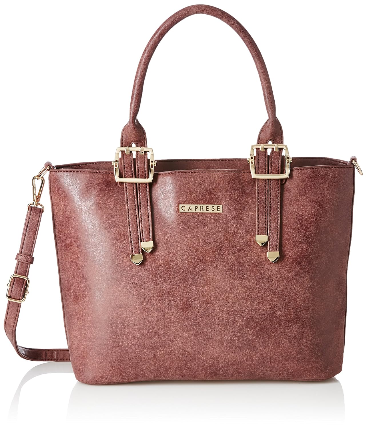 caprese helly women's satchel (brown)