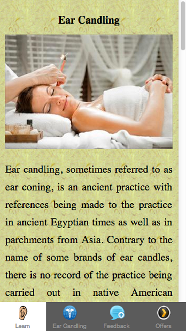 Ear Candling - Health and Revitalization