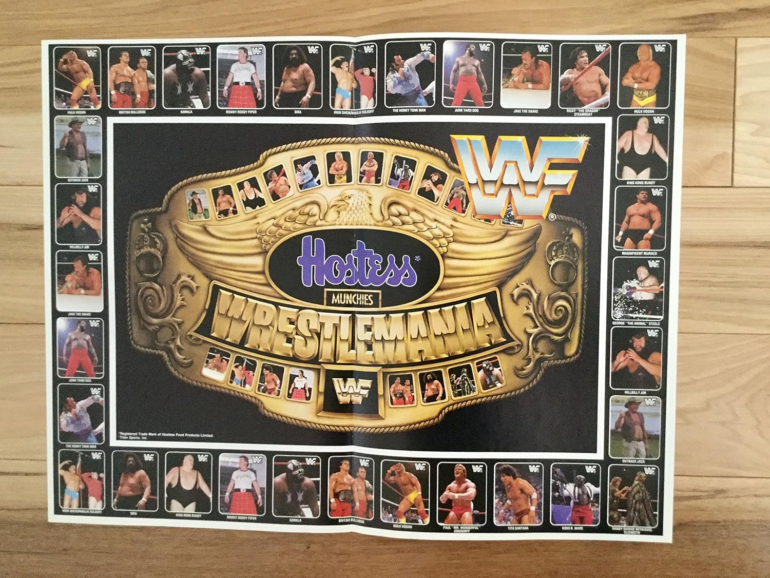 Wrestling Hostess chips rare redemption poster 1987 at Amazon's