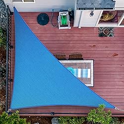 ShadeMart 11' x 17' x 20.2' Blue Sun Shade Sail