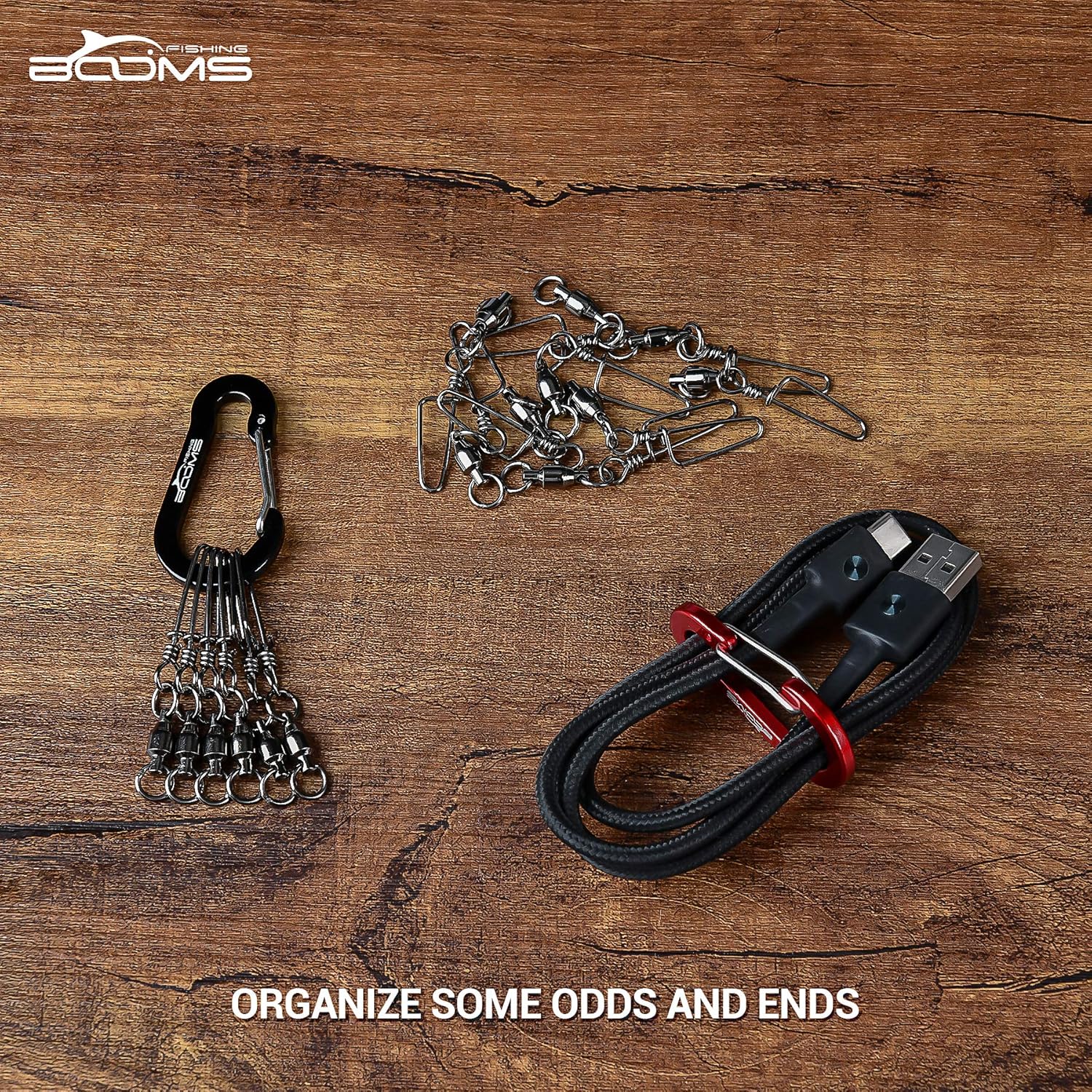Booms Fishing CC1 Multi-Use Carabiner Clips: Clothing