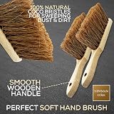 Newman and Cole Natural Wooden Hand Brush Pack Two Coco Soft Bristles view 2