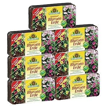 Neudorff 00272 Kokohum Blumen Erde Brikett, 7 Stück