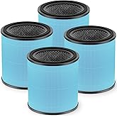 AP0601 Replacement Filter Compatible with AIRTOK AP0601 Air Purifier, 4-in-1 H13 True HEPA and High-Efficiency Activated Carbon Filter, AP0601-RF, 4 Pack