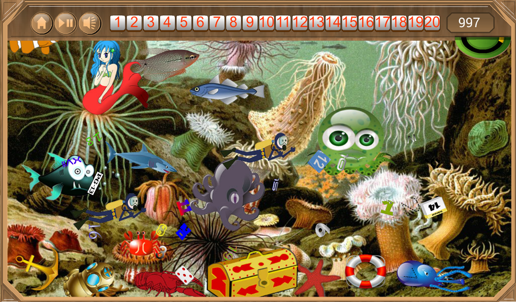 Amazon Com Underwater Hidden Numbers Appstore For Android