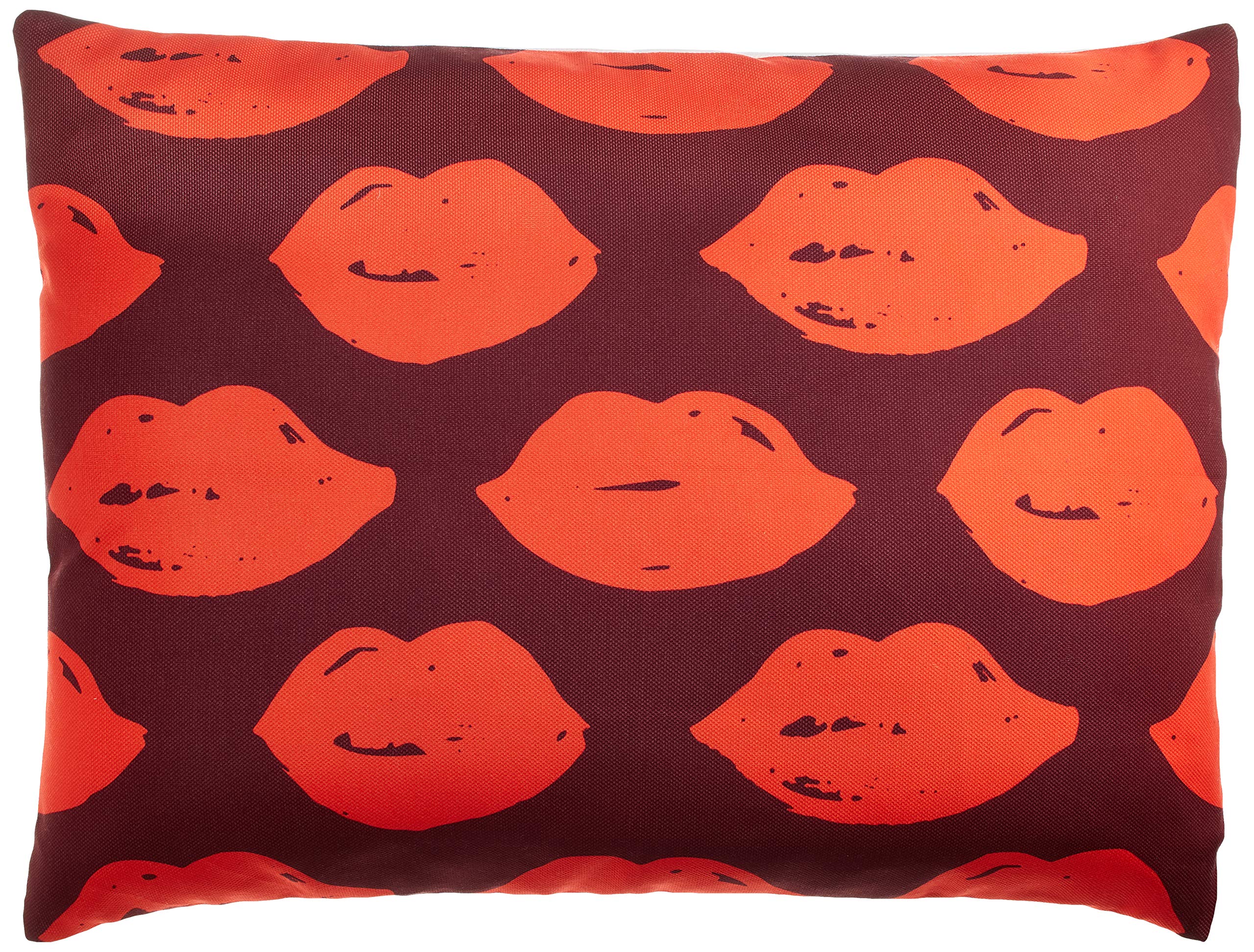 BonaMaison Decorative Cushion Cover, Orange Bordeux Throw Pillow Covers, Home Decorative Pillowcases for Livingroom, Sofa, Bedroom, Size: 45X60 Cm - Designed and Manufactured in Turkey