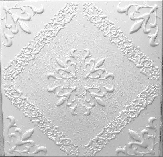 Polystyrene Foam Ceiling Tiles Panels 08137 (Pack 112 pcs) 28 sqm White Amazon.co.uk DIY & Tools