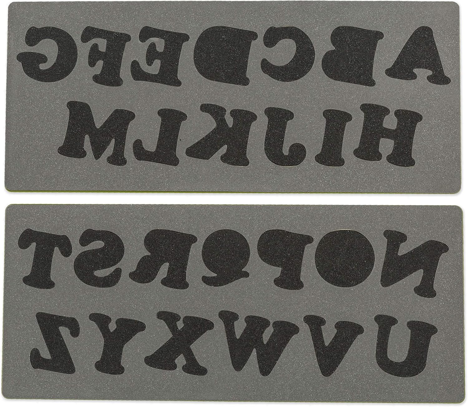 AccuQuilt Stamping Alphabet, set of 2 stamping letters, height about 7.6 cm, 55092, Pink - Image 3