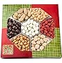 Fathers Day Nuts Gift Tray 7 Variety Assortment, Gourmet Food Gift, Beautiful Packaged Nuts in Gift Box, Awesome Flavored Peanuts Gift - Oh! Nuts (Flavored Nuts Assortment)