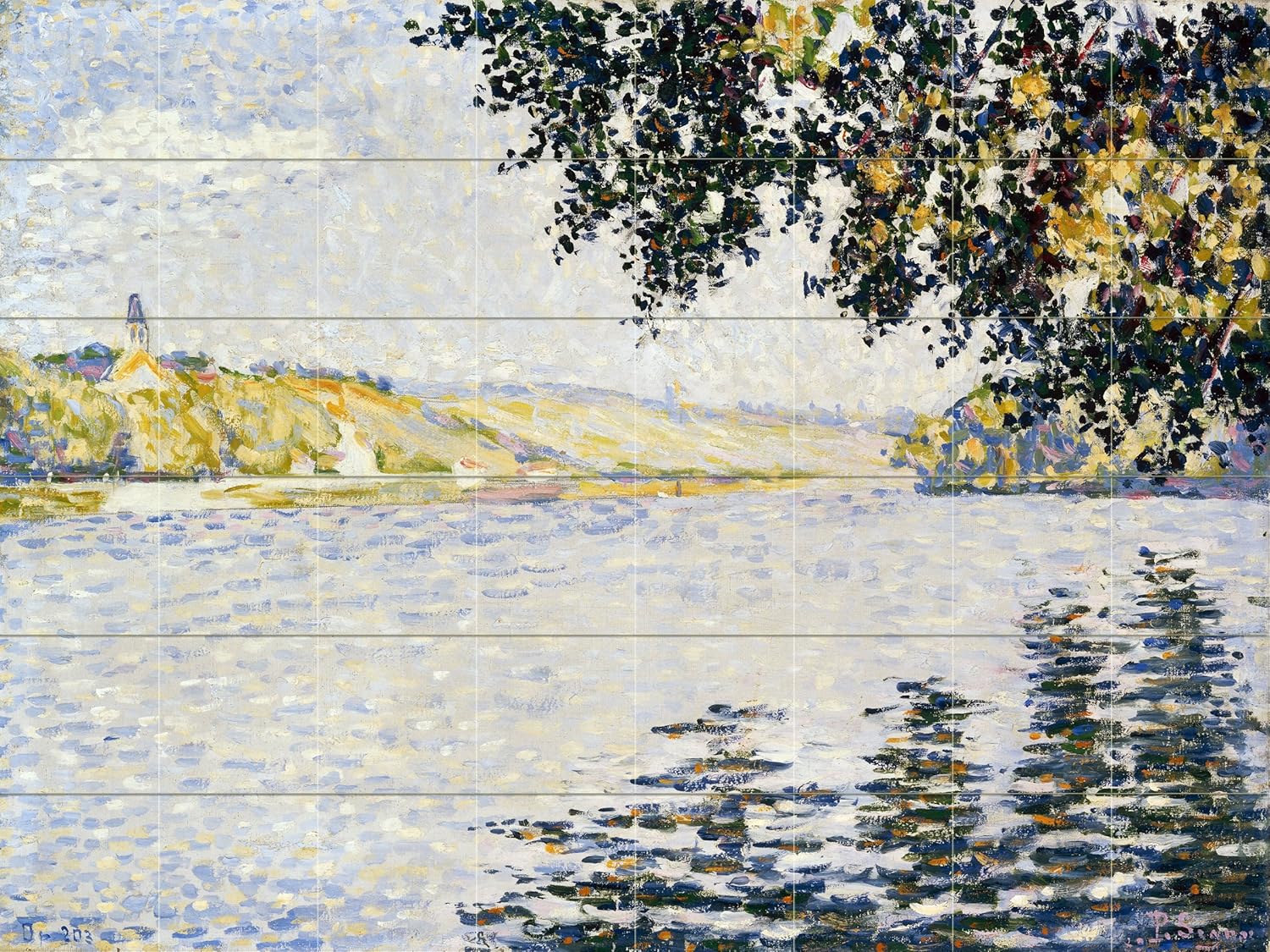 Vista del Sena P. Signac azulejo río mural cocina salpicadero mármol cerámica - Imagen 44 de 50