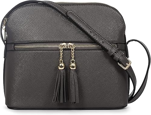 grey leather crossbody bag uk
