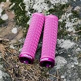 Funn Holeshot Mountain Bike Grips 22 mm Lock On Pink Lightweight Ergonomic view 2