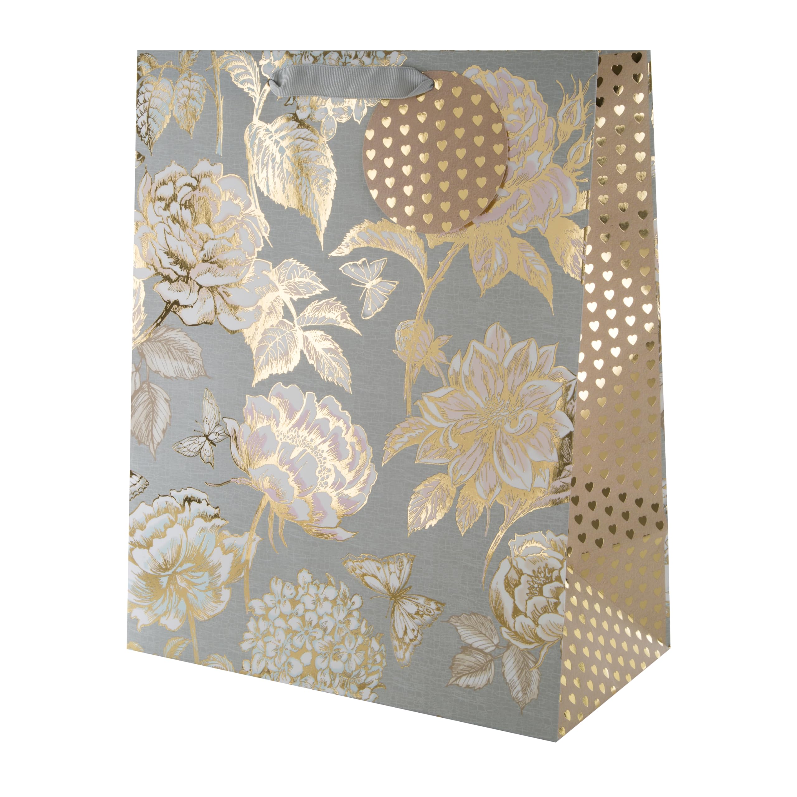 Hallmark Large Gift Bag - Foiled Floral Design
