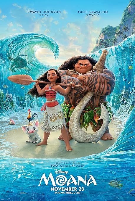 Amazon Com Moana Movie Poster Limited Print Photo Dwayne Johnson The Rock Size 11x17 1 Everything Else