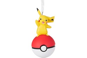 Hallmark Pokémon Pikachu on Poké Ball Christmas Ornament