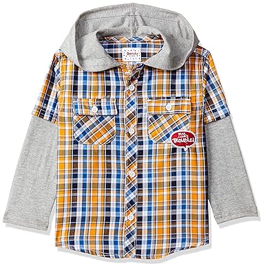Baby Boys Checkered Regular Fit Shirt