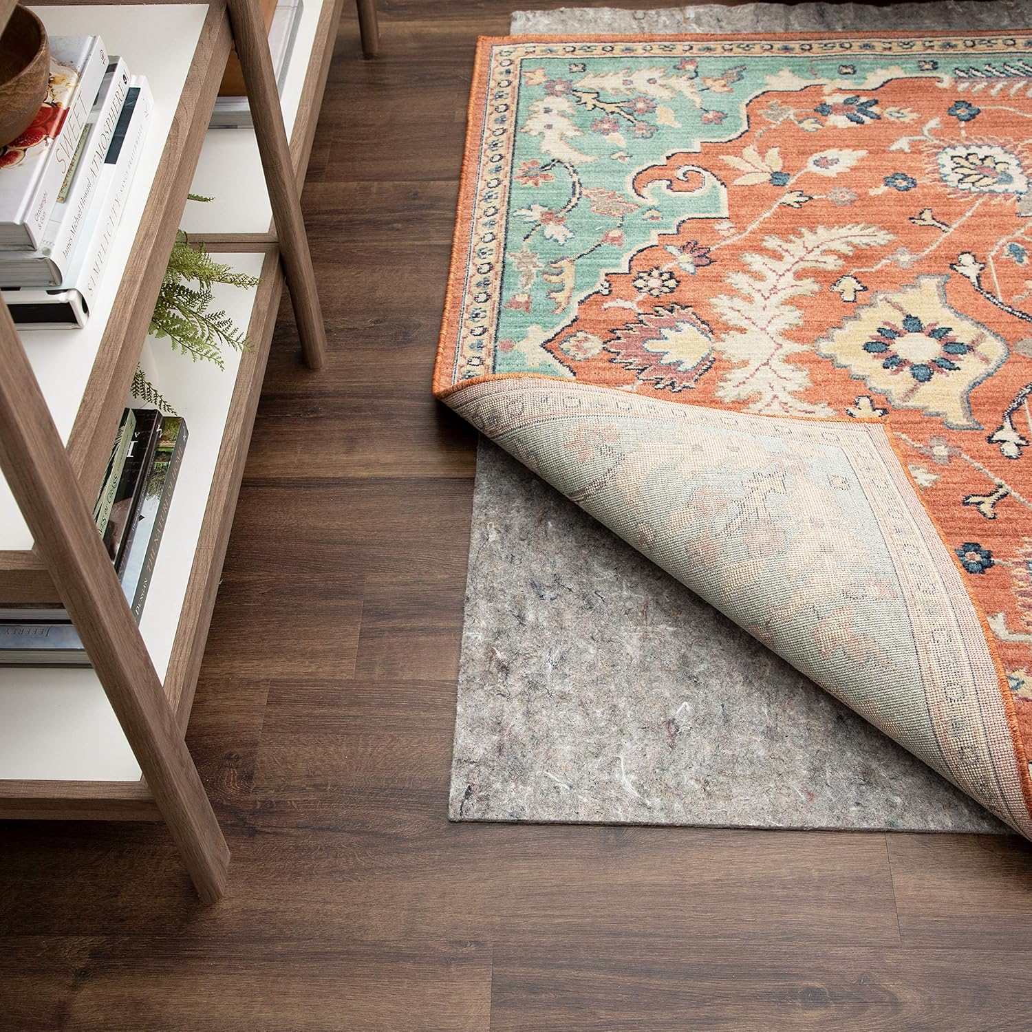 Mohawk Home Felt and Latex Non Slip Rug Pad, 1/4" Thick (5'x8'), Brown (DR002 999 060096): Furniture & Decor