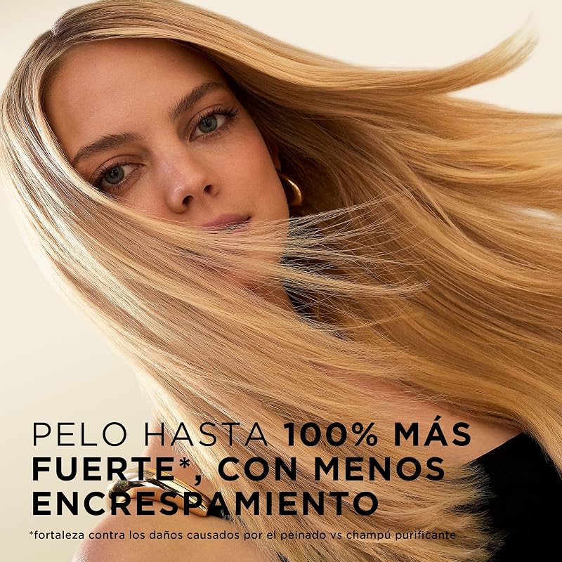 Pro-V Suave y Liso Champú 1000ml dispensador, Pelo Encrespado y Apagado. Limpieza Suave. Protege Enlaces Capilares. Sin Siliconas. Nutri-Plex