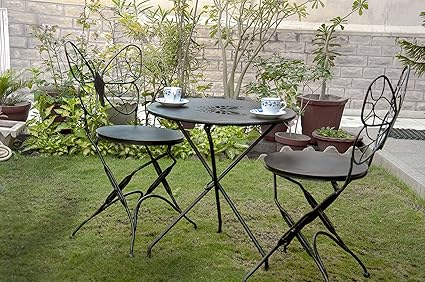 Matchless Folding Butterfly Shape Outdoor Folding Chair & Table Set For Outdoor Garden Patio Balcony And Garden Or Patio Area