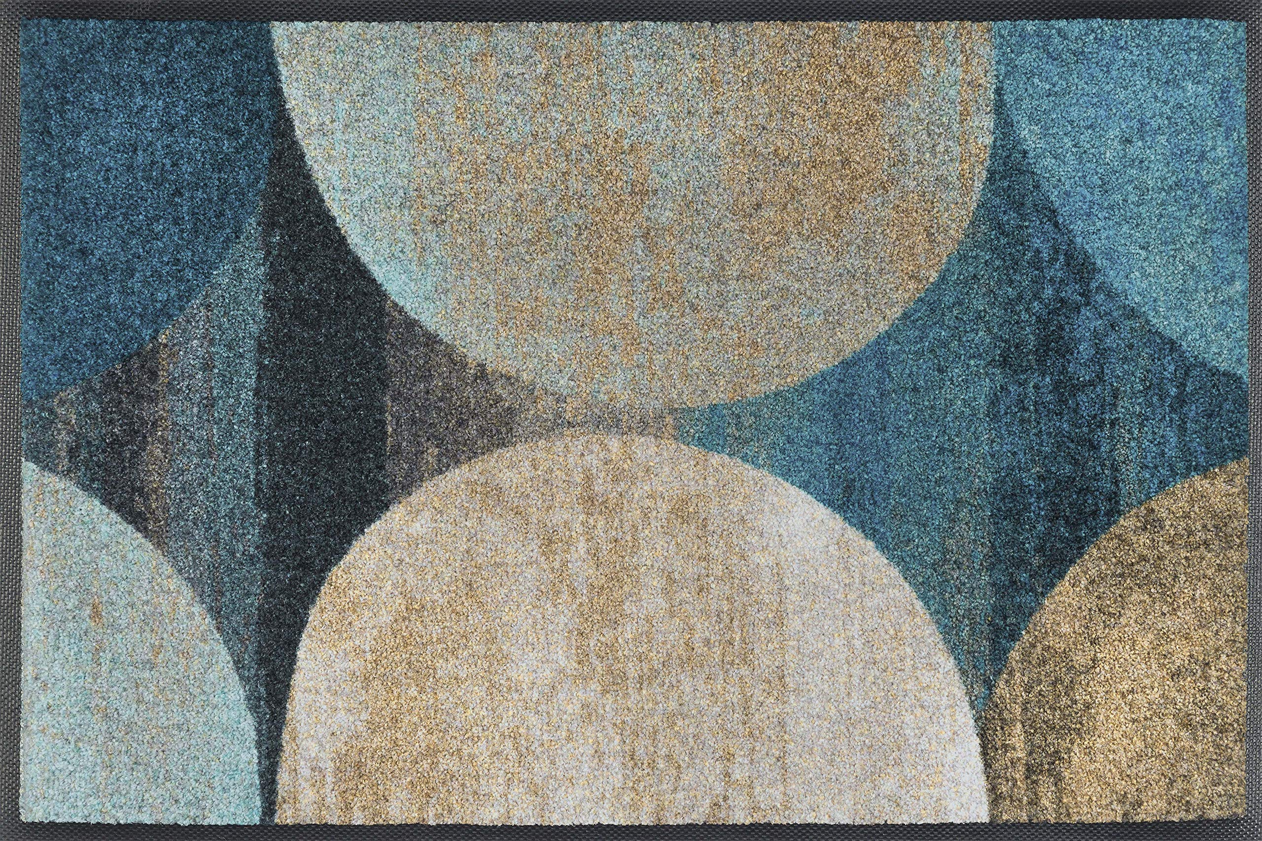 Wash+Dry Galaxia Doormat 40 x 60 cm Indoor and Outdoor Washable Turquoise