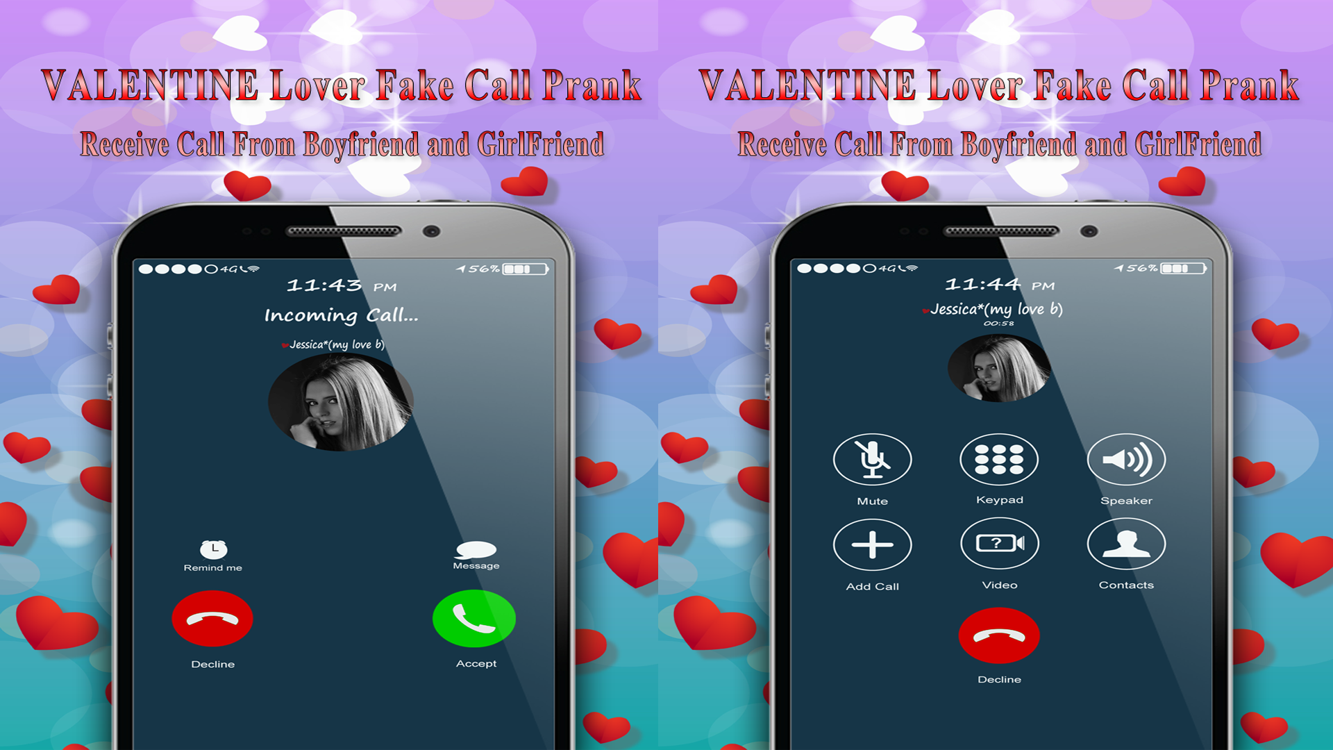 Amazon Com Valentine Call From Love For Boyfriend And Girlfriend Prank Apps Games