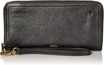 logan rfid zip around clutch