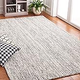 SAFAVIEH Abstract Collection Area Rug - 9' x 12', Black & Grey, Handmade Wool, Ideal for High Traffic Areas in Living Room, B