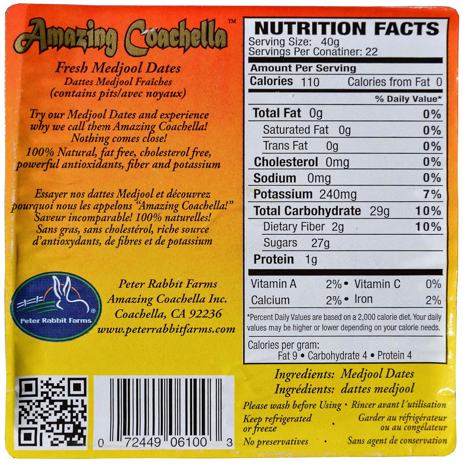 Medjool Dates Nutrition Per Date at Tracy Wenzel blog