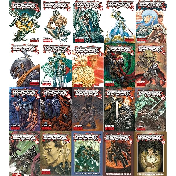 Berserk Volume 1-10 Collection 10 Books Set by Kentaro Miura