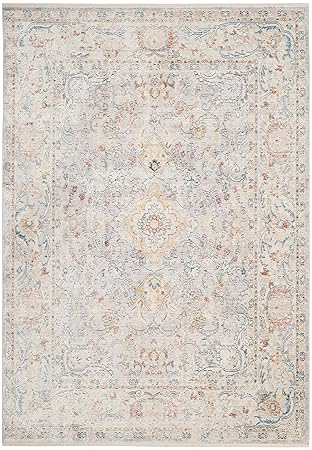 Safavieh Illusion Collection Teppich Baumwolle Hellgrau/Creme 160 x 230 cm