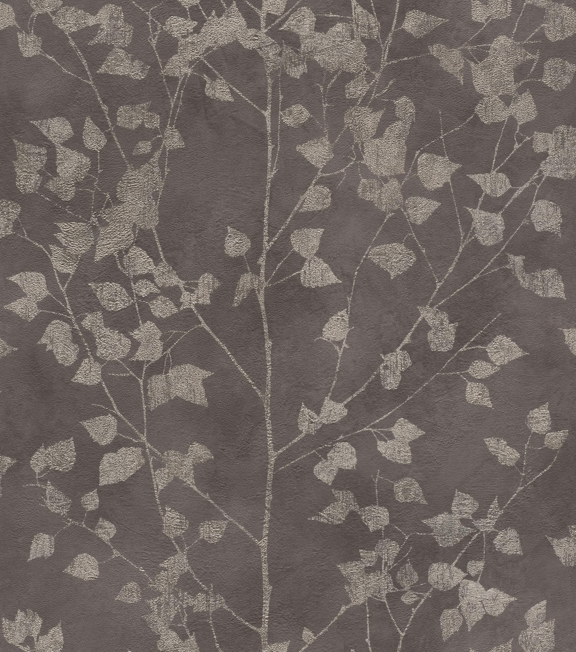 Rasch Tapeten Non Woven Wallpaper (Botanical) Black Golden 10,05 m x 0,53 m Finca 416664