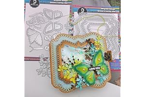 Alinacutle Teardrop Borders Nesting Frames Die Cut Metal Cutting Die for Handmade Card Making Scrapbooking Album Paper Craft Template